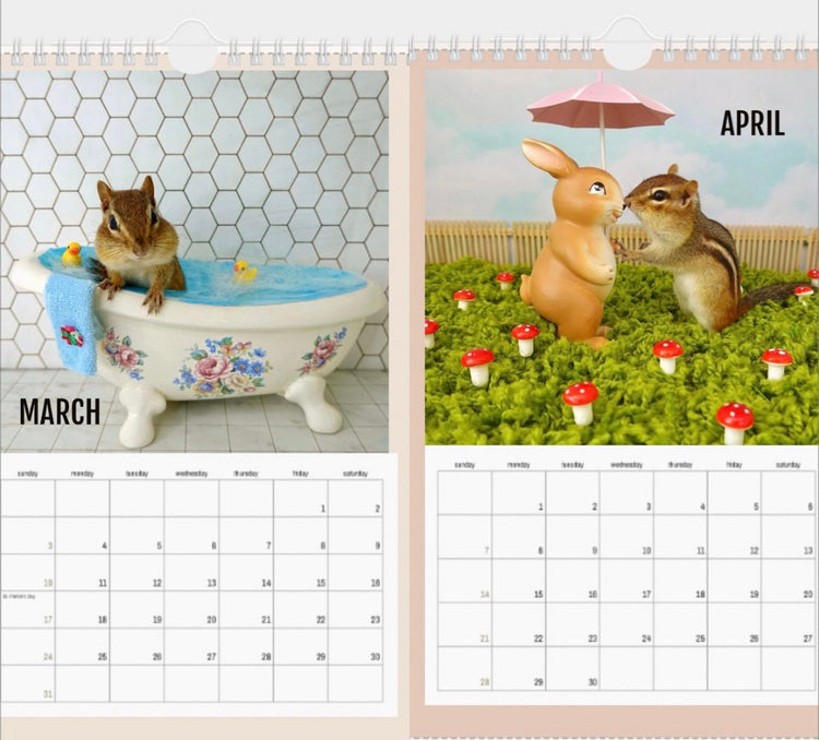 Chipmunk Photography 2024 Calendar