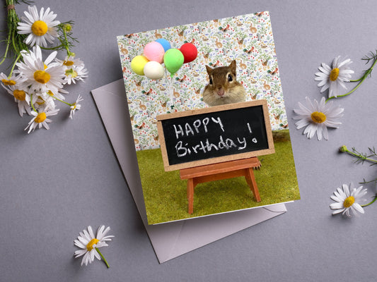 Chipmunk Birthday Card 2